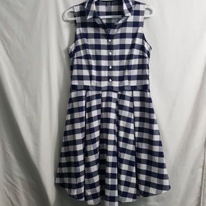 Gingham buffalo print fit & flare by Nine West 8